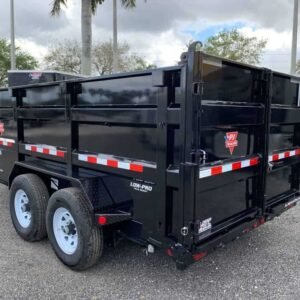 PJ 7X14 DUMP TRAILER 8 TON LOW PROFILE 4′ HIGH SIDE DM142